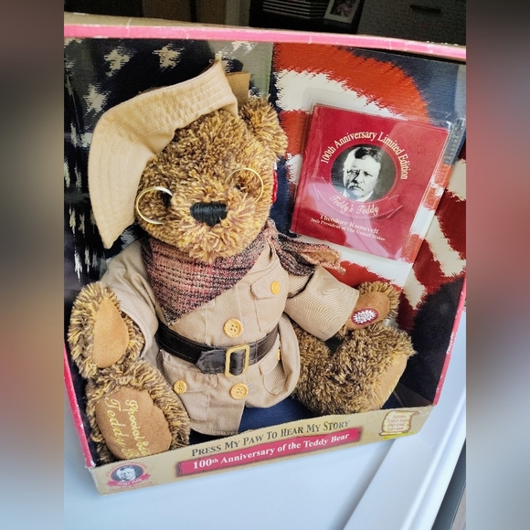 Limited Edition 100th Anniversary President Theodore Roosevelt Themed Teddy Bear - Picture 1 of 14